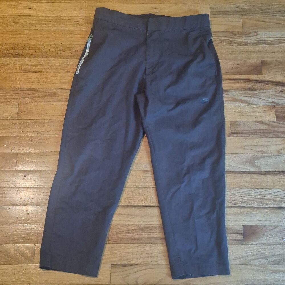 Nike Sportswear Style Essentials Cropped Pants Brown Size 32 DD7032-240
